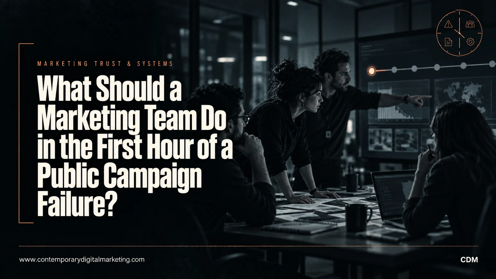 What Should a Marketing Team Do in the First Hour of a Public Campaign Failure?