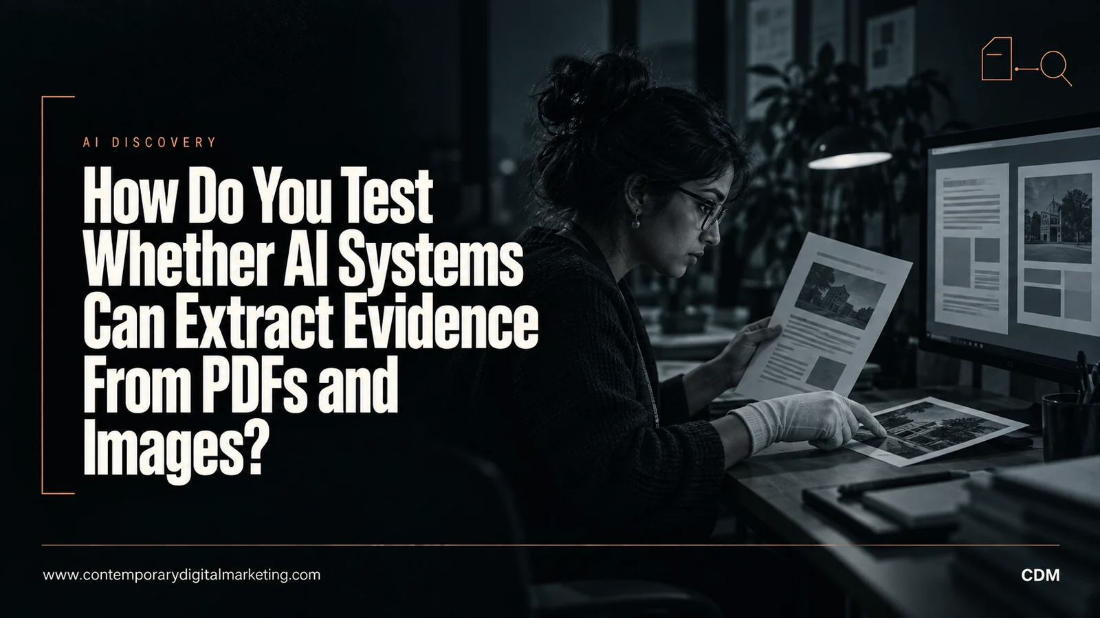 How Do You Test Whether AI Systems Can Extract Evidence From PDFs and Images?