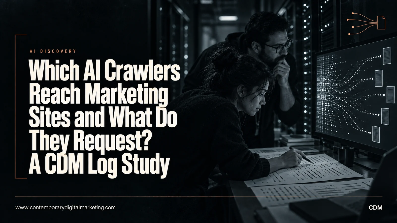 Which AI Crawlers Reach Marketing Sites and What Do They Request? A CDM Log Study